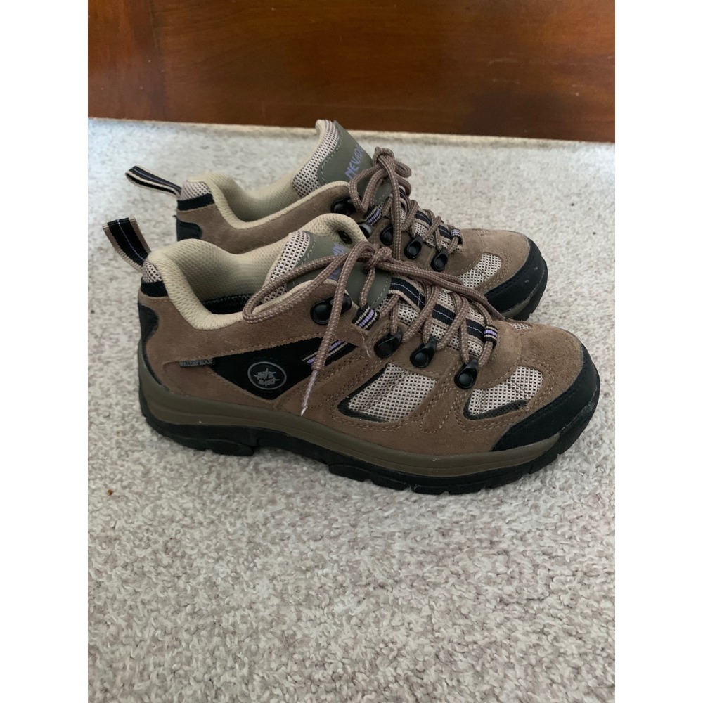 Nevados Klondike Low Womens 6.5M Hiking Shoes Brown Leather Waterproof Sneakers